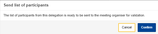 click confirm