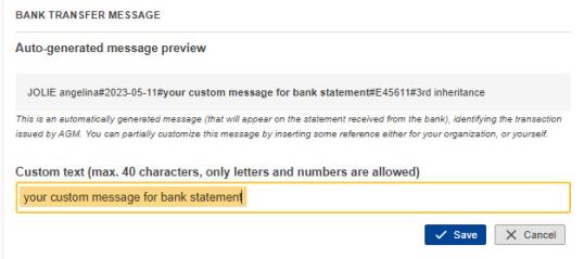 Bank transfer message 2